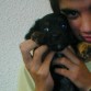 beto en su primer dia en casa!! =)