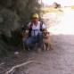 goleat la chata y yo paseando en bicicleta