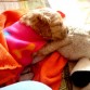 Durmiendo**, muy tierna!