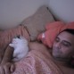 aquí descansando junto a mi papa, dormimos ricoooo