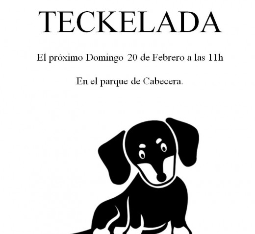 Cartel de la quedada de Teckels en Valencia por cortesïa de Jaime.